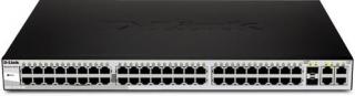 DES-1210-52 52-Port Web Smart L2 Managed Rack-mountable Switch with 2 x Combo SFP Slots 