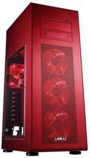 PC-X900 Windowed Mid Tower Chassis - Red 