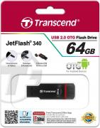 JetFlash 340 Series OTG USB Flash Drives 64GB - TS64GJF340