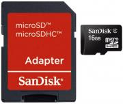 16GB microSDHC Class 4 Memory Card With SD Adapter