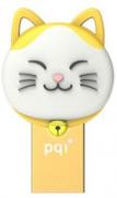 Connect 303 Lucky Cat 64GB OTG Flash Drive - Gold