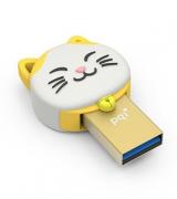 Connect 303 Lucky Cat 64GB OTG Flash Drive - Gold