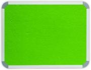 1500 x 1200mm  Aluminium Frame Felt Info Board - Lime Green 