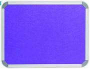 1500 x 1200mm  Aluminium Frame Felt Info Board - Purple 