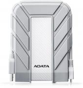 Durable HD710A 1TB External Portable Hard Drive -  White & Silver