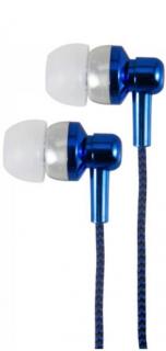 EB250 Stereo In-Ear Electro Painted 3.5mm Earphone With In-line Mic - Blue 