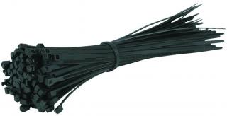 100 Cable Ties 104mm x 2.5mm - Black 
