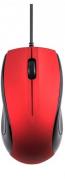 MU110 3B Wired Large Optical USB Mouse - Red & Black