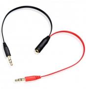 AS002 Male 3.5mm Stereo Jack To Female 3.5mm Stereo Jack Converter