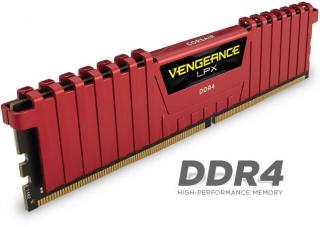 Vengeance LPX 4 x 8GB 3000MHz DDR4 Desktop Memory Kit - Red (CMK32GX4M4B3000C15R) 