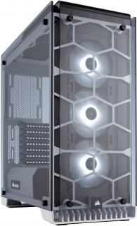 Crystal Series 570X Windowed Mid Tower Chassis - White 