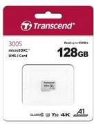 300S 128GB microSDHC Class 10 UHS-I U3 Memory Card (TS128GUSD300S)