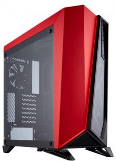 Carbide Series SPEC-OMEGA Tempered Glass Mid Tower Gaming Chassis - Black & Red 