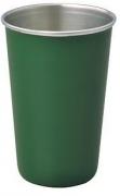 4 x 400ml Stainless Steel Tumblers - Green 
