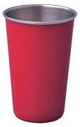 4 x 400ml Stainless Steel Tumblers - Red 