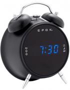 Retro Dual Alarm Clock  With Two Alarms - Black