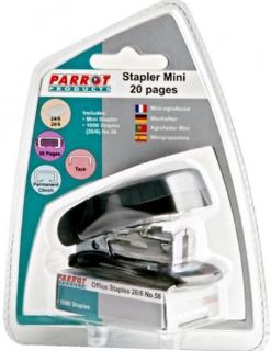 ST3050B Plastic Mini Stapler (Black) + Staples 26/6 x 1000 box 