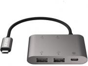 4-Port USB Charging Hub with USB-C