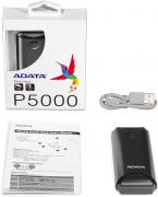 P5000 5000mAh Ultra Portable Power Bank - Black