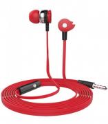 EB280 Wired Stereo Earphones with In-line Mic - Red