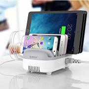 120W 10 Port USB Smart Desktop Charging Station (DUK-10P) - White