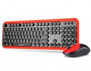 KW300 Wireless Keyboard & Mouse Set - Red & Black