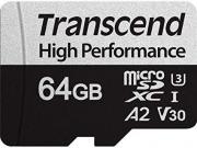 330S High Performance 64GB U3 A2 V20 MicroSDXC Card - With Adapter