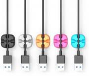 5in1 Desktop Cable Cross Clip - Multicolours 