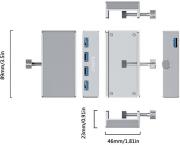 MH4PU 4-Port USB3.0 Clip-type Hub