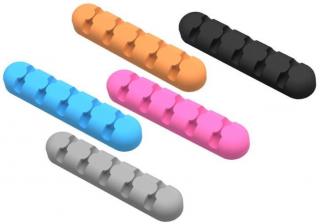 5 Slot 5in1 Desktop Cable Management Black/Grey/Blue/Orange/Pink 