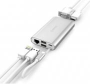 USB Type-C HDMI/VGA/RJ45/USB3.0 Docking Station Silver