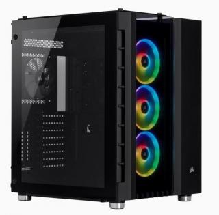 Crystal Series 680X Windowed Mid Tower Gaming Chassis - Black 