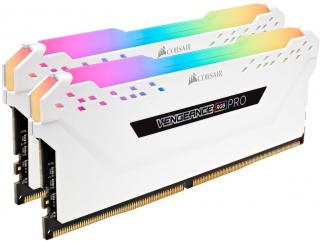 Vengeance RGB Pro 2 x 8GB 2666MHz DDR4 Desktop Memory Kit (CMW16GX4M2A2666C16W) - White 