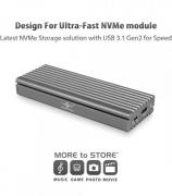 M.2 NVMe SSD To USB 3.1 Gen 2 Type C Enclosure
