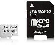 Micro SD 300S 16GB microSDHC UHS-I V30 Memory Card with SD Adapter