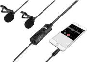 BY-M1DM Dual Omni-directional Lavalier Microphone