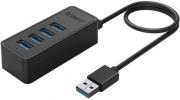 4 Port USB3.0 Hub - Black