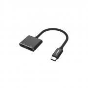 DuraBraid USB-C to 3.5mm Headphone Jack Adapter plus Charging – Black