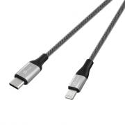 JLC15 USB-C to Lightning 1.2m Charge & Sync Cable - Black 