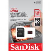Ultra 128GB UHS-I Class 10 microSDXC Memory Card with SD Adapter