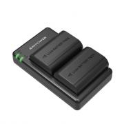 2x 2000mAh Replacement Batteries For Canon LP-E6(N) With Charger Set