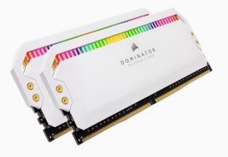 Dominator Platinum RGB 2 x 8GB 3600MHz DDR4 Desktop Memory Kit - White (CMT16GX4M2C3600C18W) 