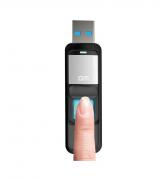 128GB USB 3.0 Fingerprint Encryption Flash Drive - Black