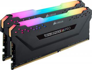 Vengeance RGB Pro 2 x 8GB 3200MHz DDR4 Desktop Memory Kit - Black with RGB LED (CMW16GX4M2Z3200C16) 