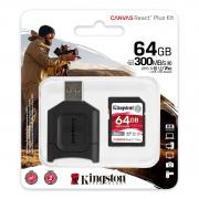 Canvas React Plus 64GB SDXC Memory Card + MobileLite Plus SD Reader
