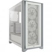 iCUE 4000X Tempered Glass Mid Tower Chassis - White