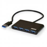 4 Port USB3.0 Hub - Black