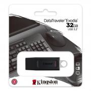 DataTraveler Exodia 32GB USB 3.2 Gen 1 Flash Drive - Black & Grey