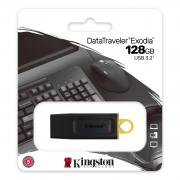DataTraveler Exodia 128GB USB 3.2 Gen 1 Flash Drive - Black & Yellow
