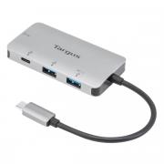 USB-C 4 Port Hub with 2x USB-A and 2x USB-C 100W PD Pass-Through - Silver (ACH228EU)